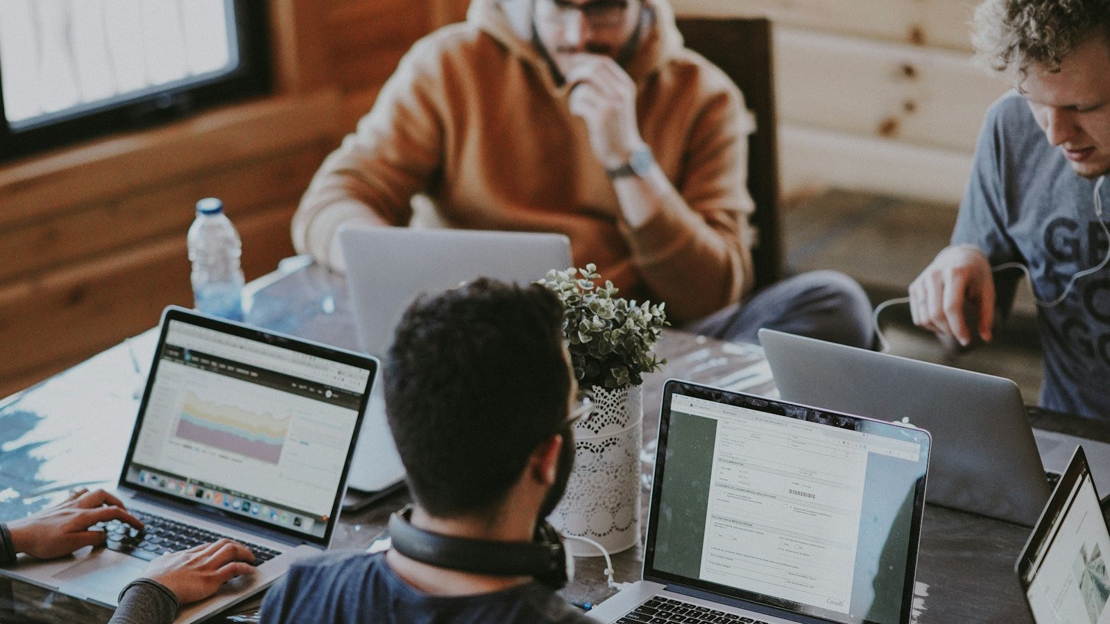 Engineering and IT professionals collaborating